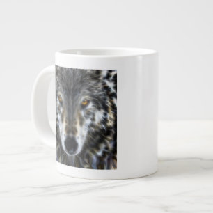 Grande Tasse Portrait graphique inspirant Wolf