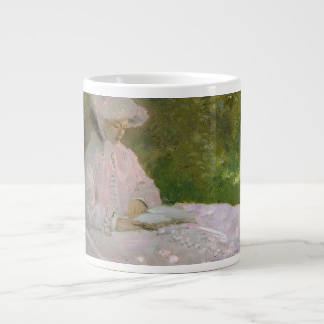 Grande Tasse Portrait impressionniste de printemps, Claude Mone (Devant)