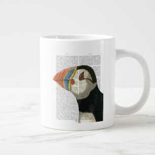Grande Tasse Portrait Puffin