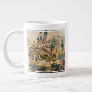 Grande Tasse Poster de cirque vintage montrant Parade Float