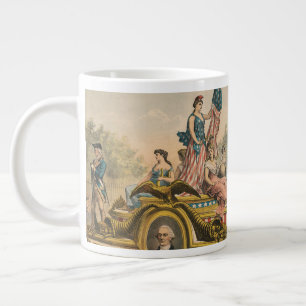 Grande Tasse Poster de cirque vintage montrant Parade Float