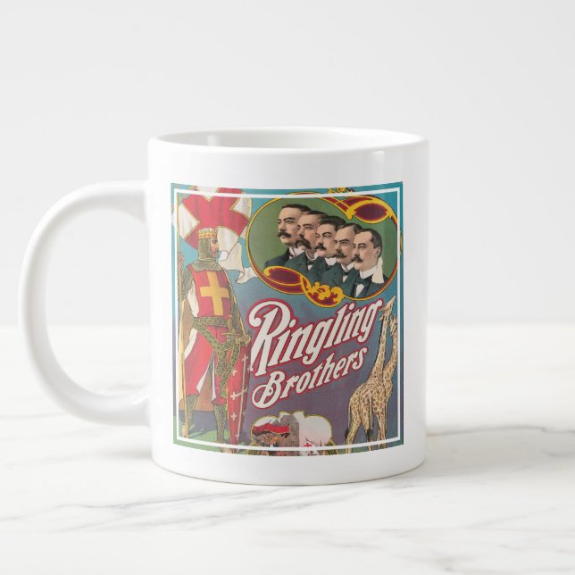 Grande Tasse Poster de cirque vintage Ringling Brothers (Gauche)