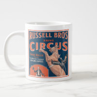 Poster de cirque vintage Russell Brothers.