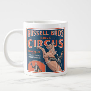 Grande Tasse Poster de cirque vintage Russell Brothers.