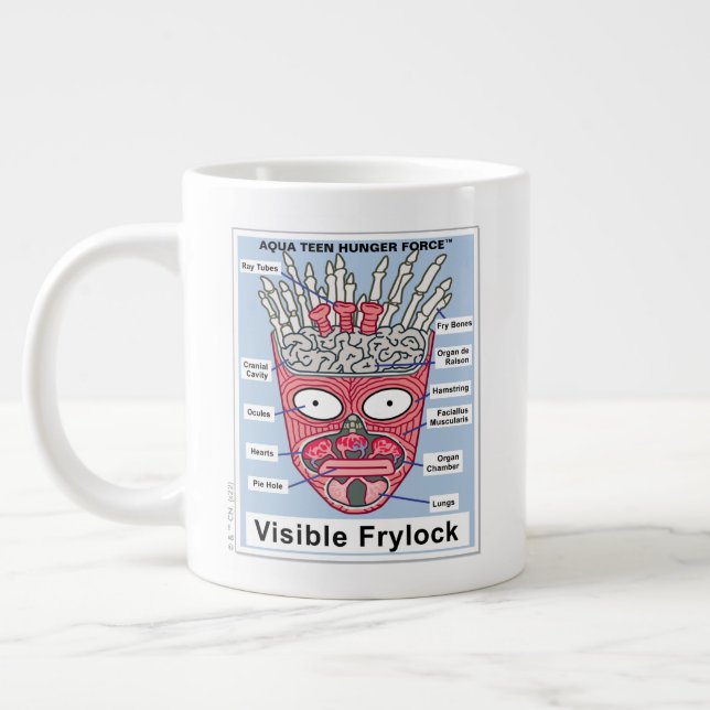 Grande Tasse Poster de l'Aqua Ado Hunger Force Visible Frylock (Gauche)