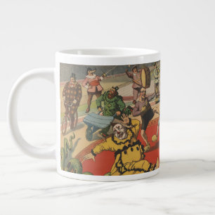 Grande Tasse Poster Du Cirque Montrant L'Amusant Antique Des Cl