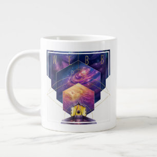 Grande Tasse Poster du télescope spatial James Webb.