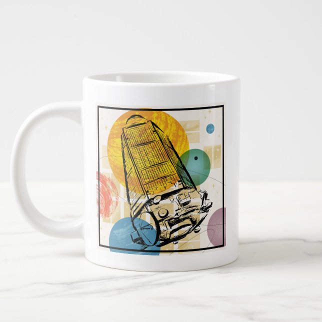 Grande Tasse Poster du télescope spatial Kepler. (Gauche)