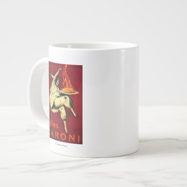 Grande Tasse Poster Europe Vintage de Pates Baroni (Devant gauche)