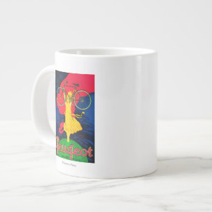 Grande Tasse Poster Europe Vintage de Peugeot Bicycle