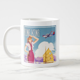 Grande Tasse Poster publicitaire vintage Northwest Airlines