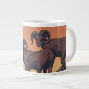 Grande Tasse Poster vintage Promouvoir Les Voyages Dans Les Par