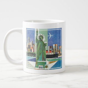 Grande Tasse Poster Vintage voyage pour American Airlines