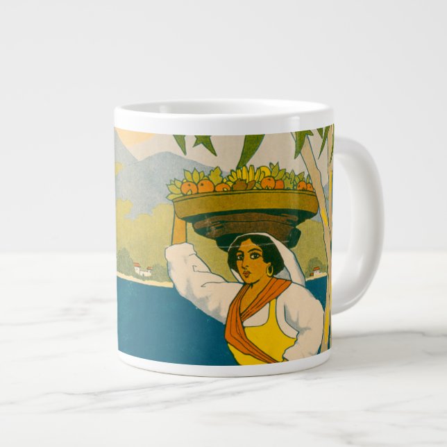 Grande Tasse Poster Vintage voyage Pour La Jamaïque (Devant droit)