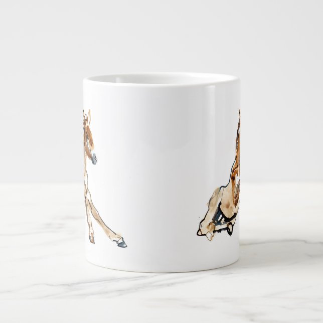 Grande Tasse Poulain ocre (Devant)