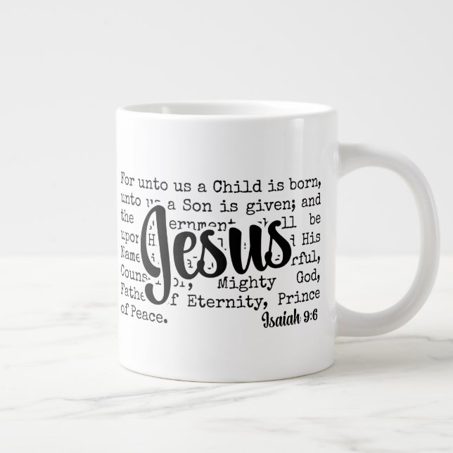 Grande Tasse POUR NOUS CHRIST JÉSUS Noël (Droite)