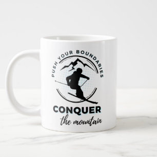 Grande Tasse "Poussez vos frontières, conquérez la montagne"