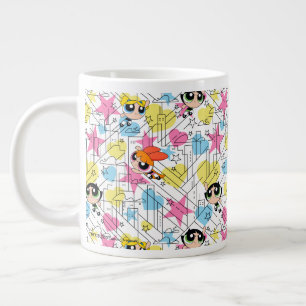 Grande Tasse Powerpuff Girls Townsville Pattern