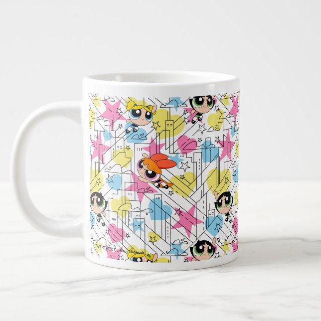 Grande Tasse Powerpuff Girls Townsville Pattern (Gauche)