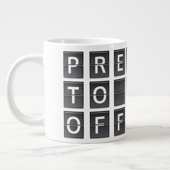 Grande Tasse Préparez-vous au décollage (Gauche)