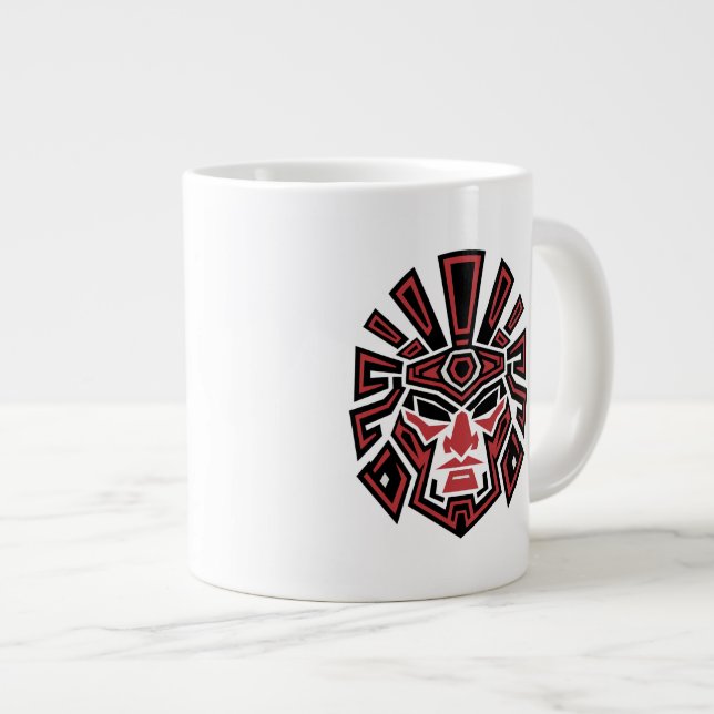 Grande Tasse Pride guerrière aztèque 02 (Devant droit)