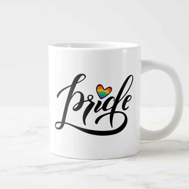 Grande Tasse Pride Script Heart (Droite)