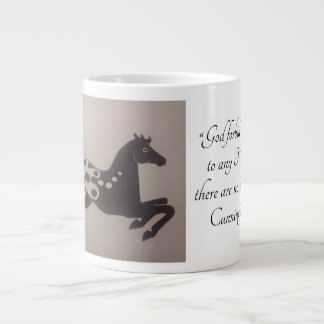 Grande Tasse Prière d'un cavalier