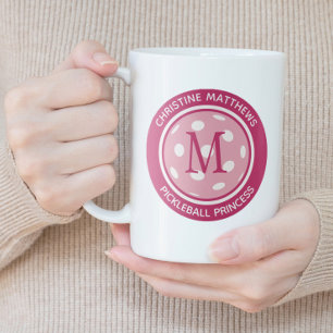 Grande Tasse Princesse de Pickleball Citation Personnalisée Ini