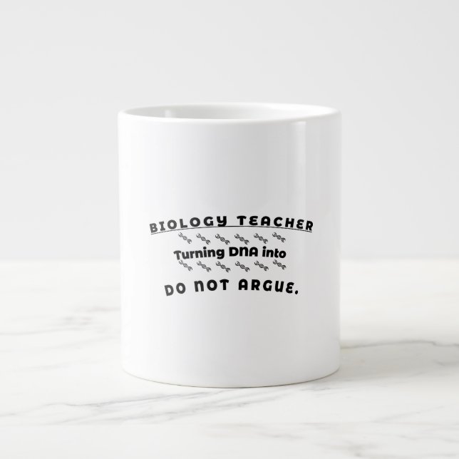 Grande Tasse Professeur de biologie - Transformer l'ADN en Ne p (Devant)