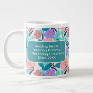 Grande Tasse Professeur Floral Café Personnalisé