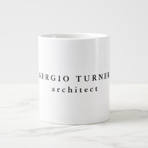 Grande Tasse Professionnel minimaliste tendance