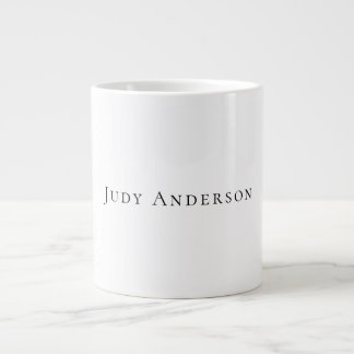 Grande Tasse Professionnel Plain Moderne Élégant Votre Nom