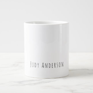 Grande Tasse Professionnel Plain Moderne Élégant Votre Nom