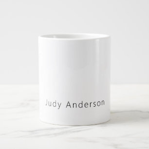 Grande Tasse Professionnel Simple Moderne Élégant Votre Nom