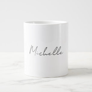Grande Tasse Professionnel Simple Moderne Minimaliste Blanc