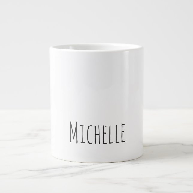 Grande Tasse Professionnel Unique Classique Simple Votre Nom (Devant)