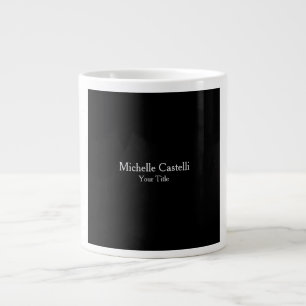 Grande Tasse Professionnel unique moderne minimaliste gris noir