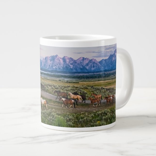 Grande Tasse Promenade des chevaux (Devant droit)