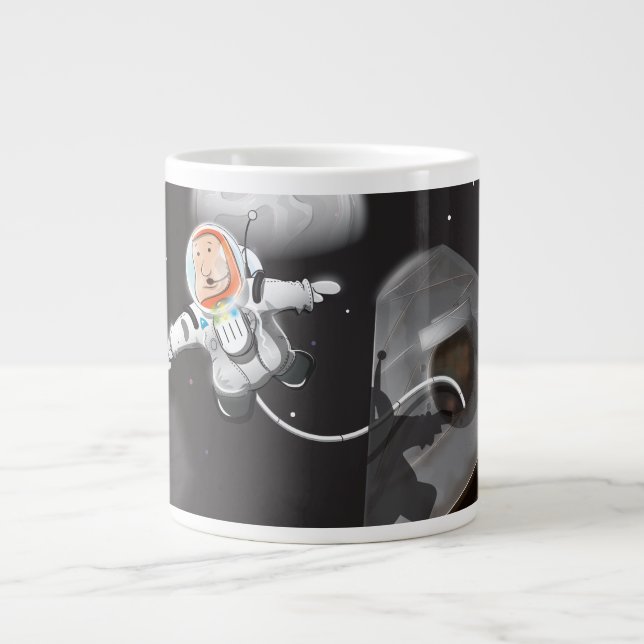 Grande Tasse Promenade spatiale d'astronaute à l'extérieur de l (Devant)