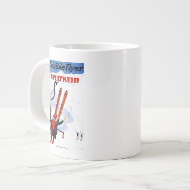 Grande Tasse Promo de ski en bois Flyer Flexible (Devant gauche)