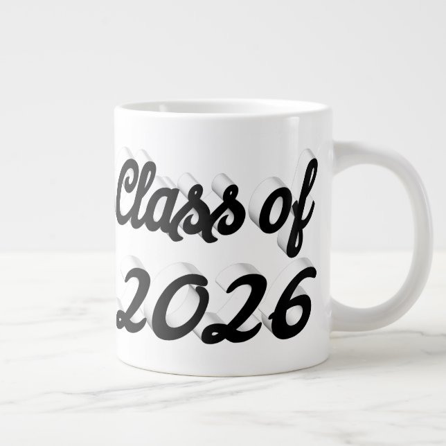 Grande Tasse Promotion 2026 écriture noire diplômée (Droite)