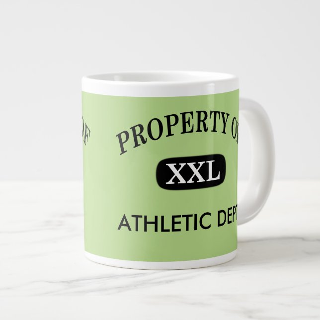 Grande Tasse Propriété de XXL Votre nom (Devant droit)