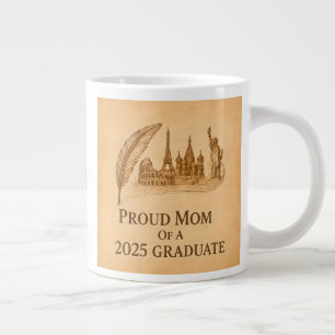 Grande Tasse Proud Mom of 2025 History Grad - Art de référence