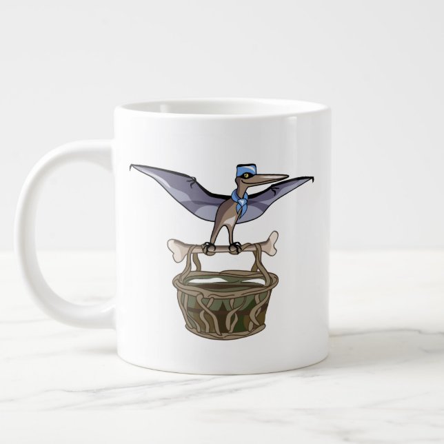 Grande Tasse Pteranodon Portant Un Panier (Gauche)
