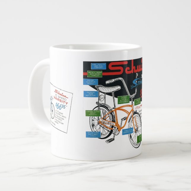 Grande Tasse Publicité ancienne pour vélo (Devant gauche)