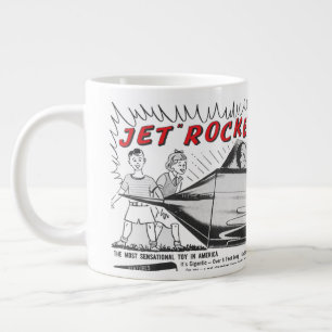 Grande Tasse Publicité pour vaisseau spatial à réaction vintage