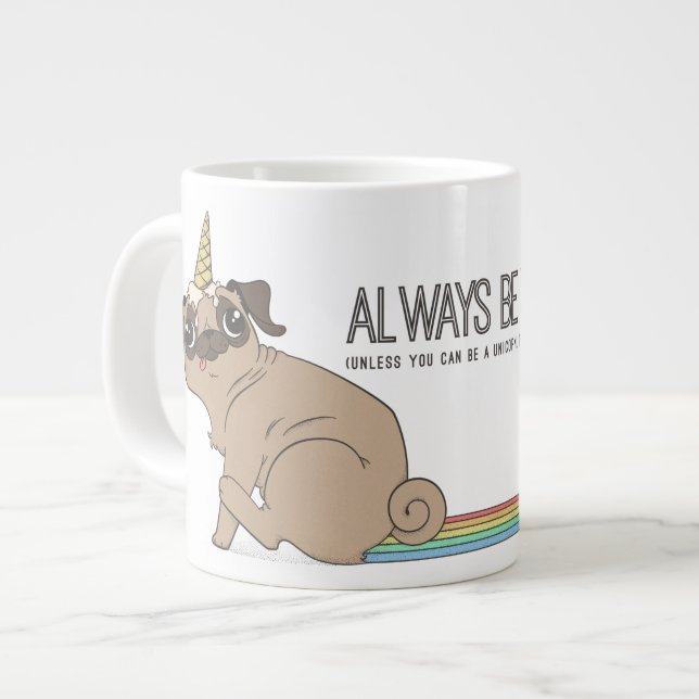 Grande Tasse Pugicorn magique (Devant gauche)