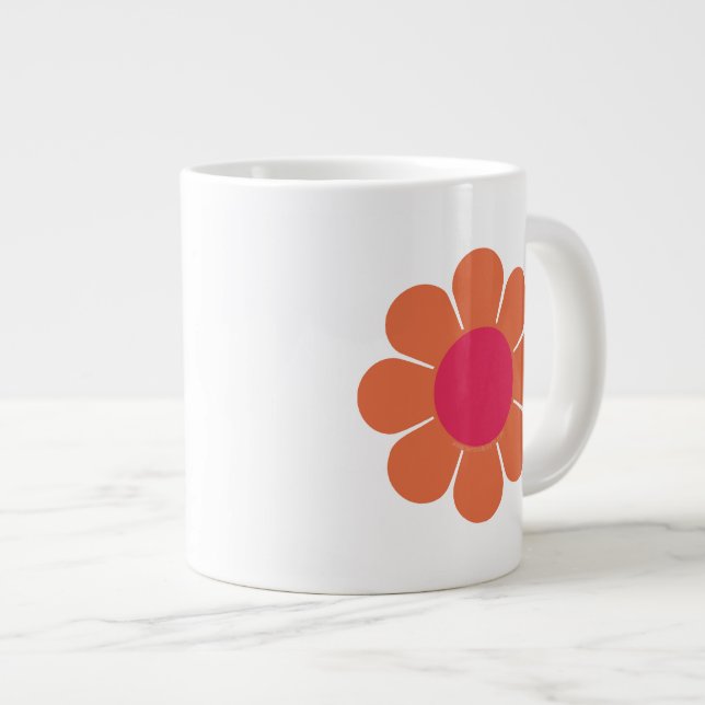 Grande Tasse Puissance des fleurs des années 70 (Devant droit)