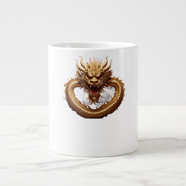 Grande Tasse Puissance du Dragon Chinois (Devant)