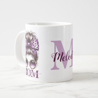 Grande Tasse Purple Messy Bun Maman Femme Boss